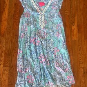 Lilly Pulitzer Dress with Pink and Blue Accents